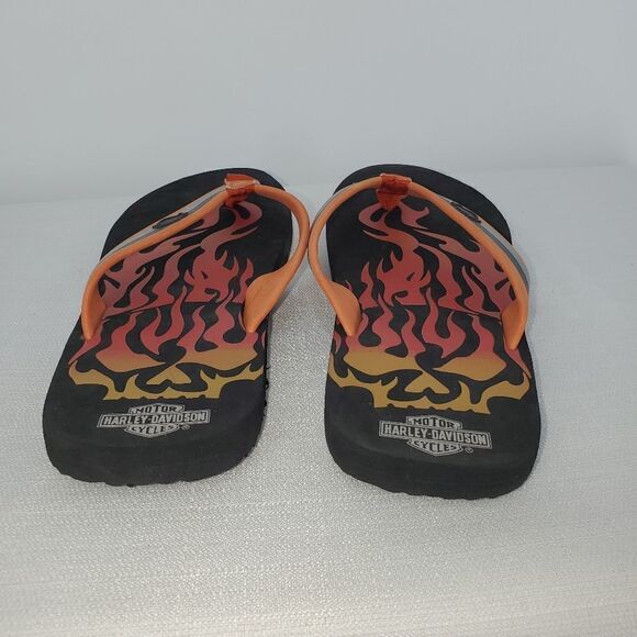 Harley Davidson Youth Flip Flops Size 3/4 NWT - Picture 4 of 13